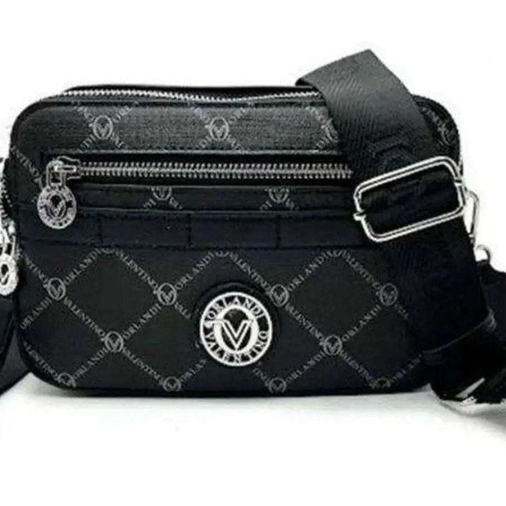 NWT Valentino Orlandi Black Crossbody Handbag Purse‎